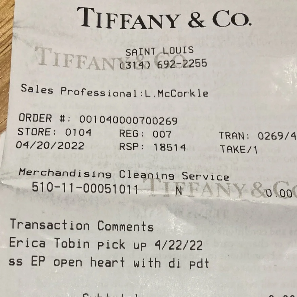 SOLD: Tiffany & Co Elsa Peretti Open Heart Diamond Necklace - Picture 7 of 11